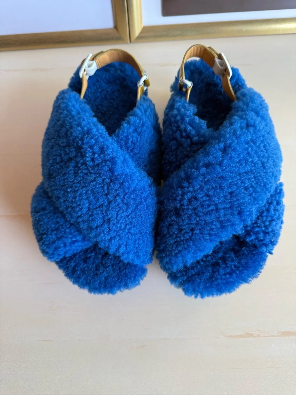 4ccccees Mellow Mana in blue shearling